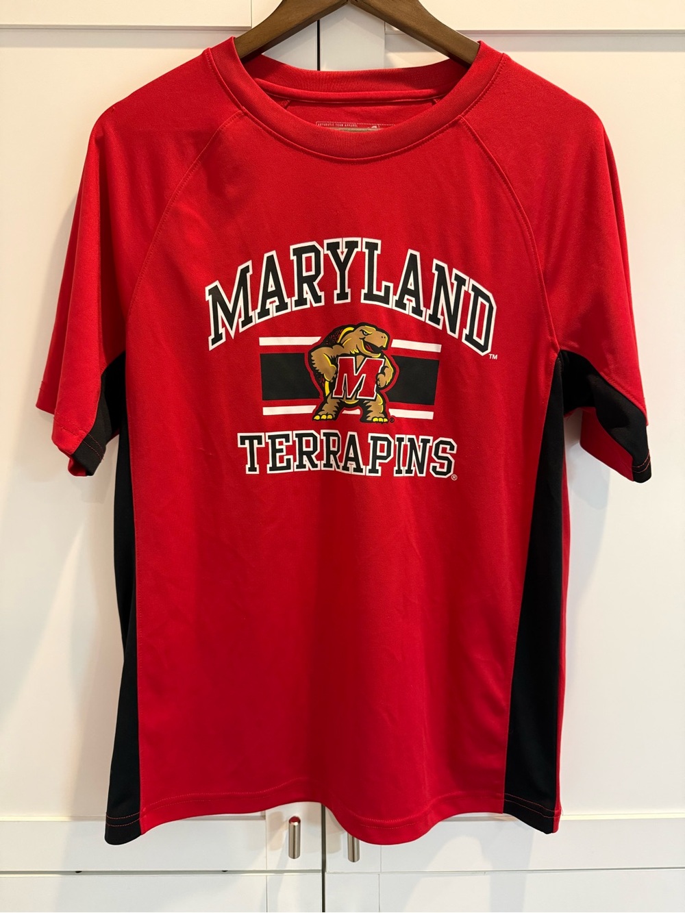 Maryland Terrapins Campus Heritage Men’s M Red Performance Shirt UMD